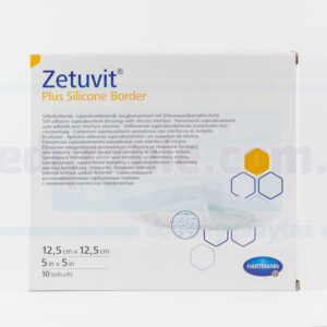 Zetuvit Plus silicon de frontieră 12.5 * 12.5cm 1pc